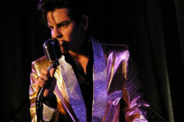 Young Elvis impersonator